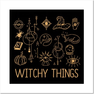 Witchy Things Spooky Halloween Witch Lover Spell Caster Fan Posters and Art